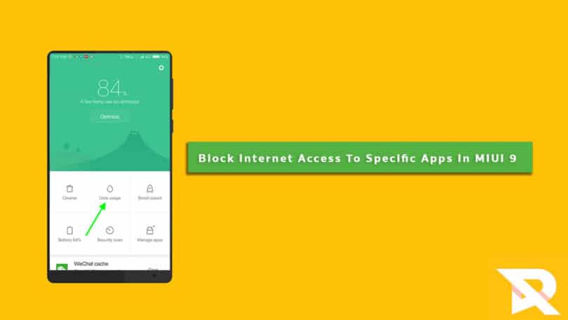 Block Internet Access To Specific Apps In MIUI 9