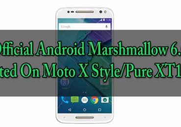 Marshmallow 6.0 On Moto X Style/Pure XT1575