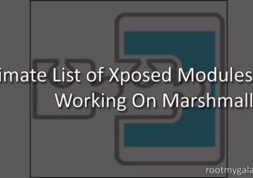 Ultimate List of Xposed Modules Working On Marshmallow