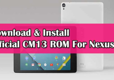 Download Official CM13 ROM for Nexus 9