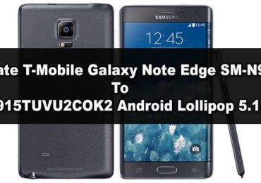 Update T-Mobile Galaxy Note Edge SM-N915T To N915TUVU2COK2 Android Lollipop 5.1.1