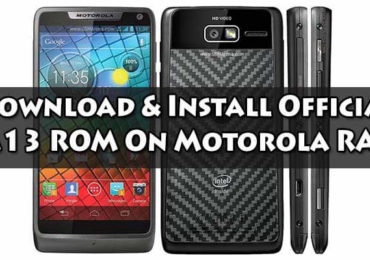Download Official CM13 ROM On Motorola RAZR