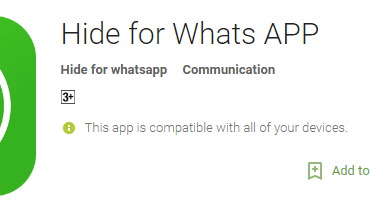 Hide for Whatsapp-Hide Your Online Status In Whatsapp