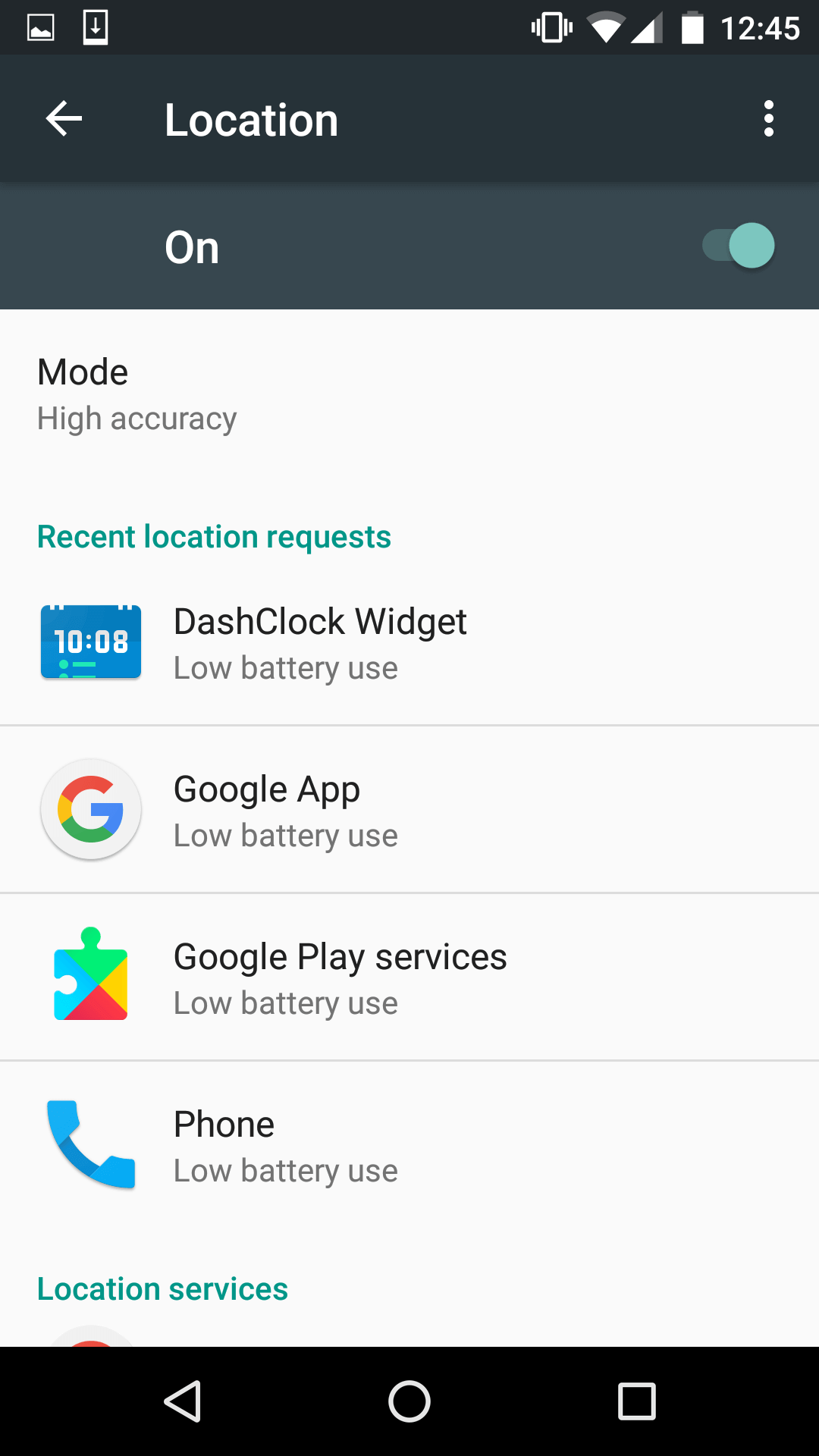 Enable High accuracy Mode In Location