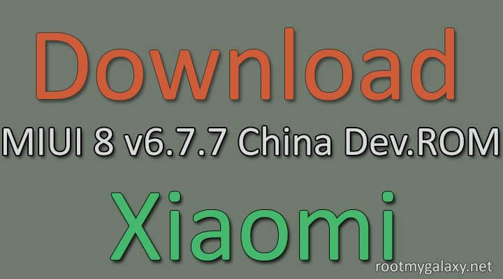 MIUI 8 6.7.7 China Developer ROM