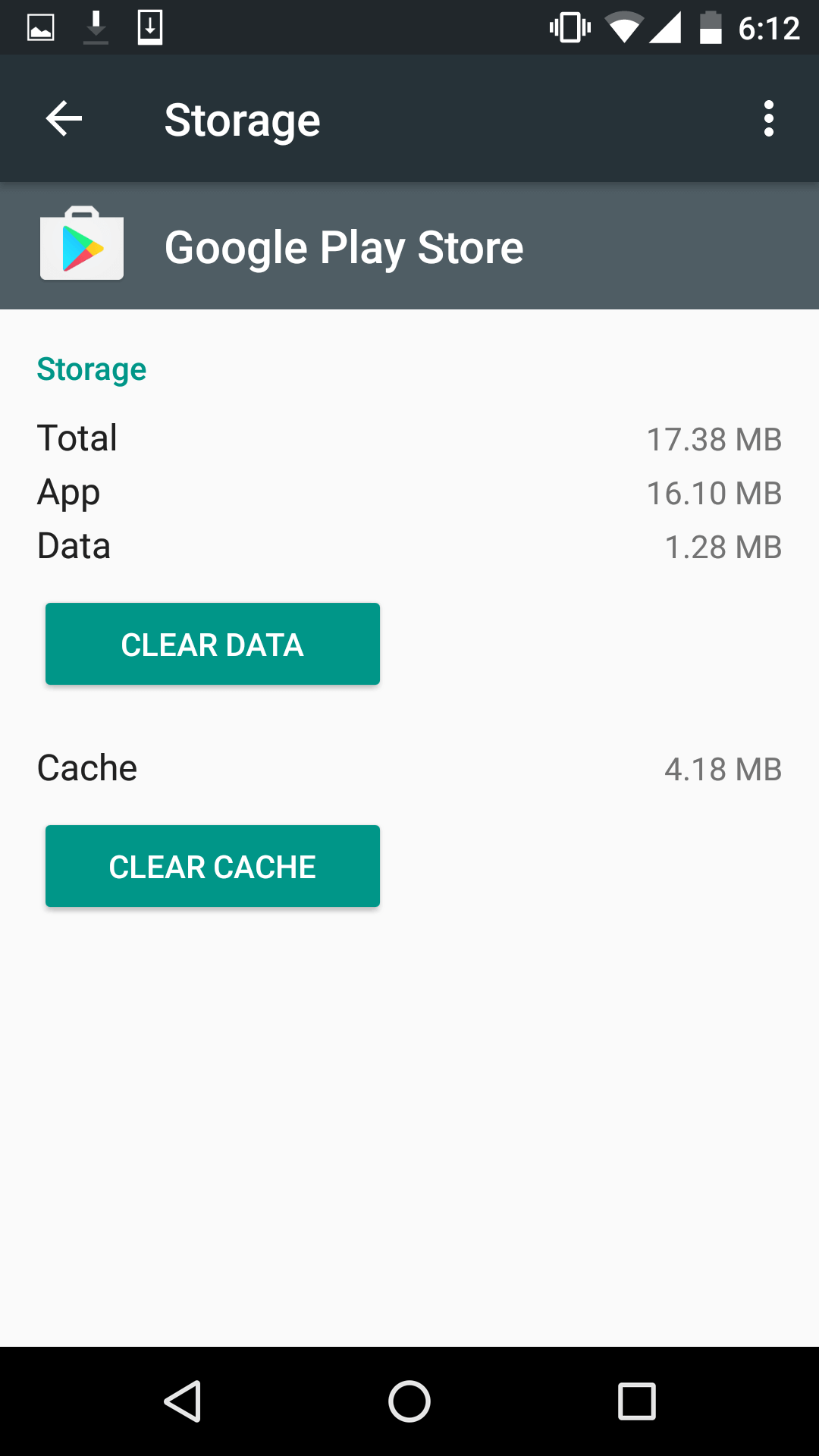 Clear Cache and Data of Playstore