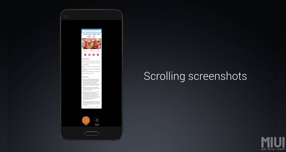 Scrolling Screenshot On MIUI 8 6.7.5 Global Beta ROM