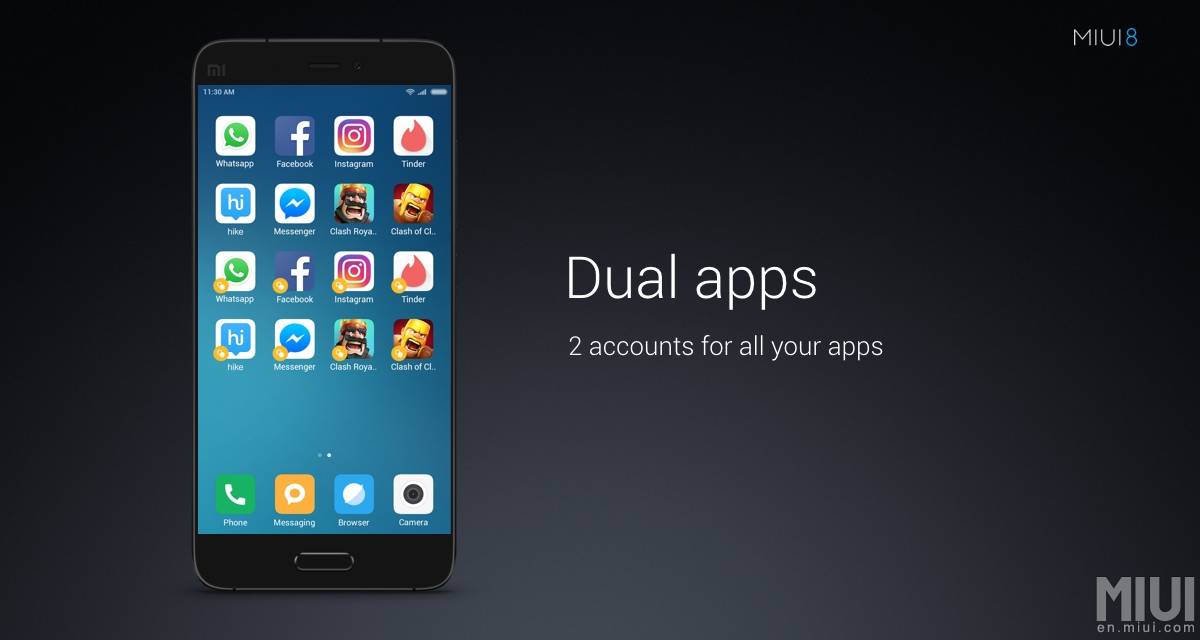 Dual Apps On Scrolling Screenshot 