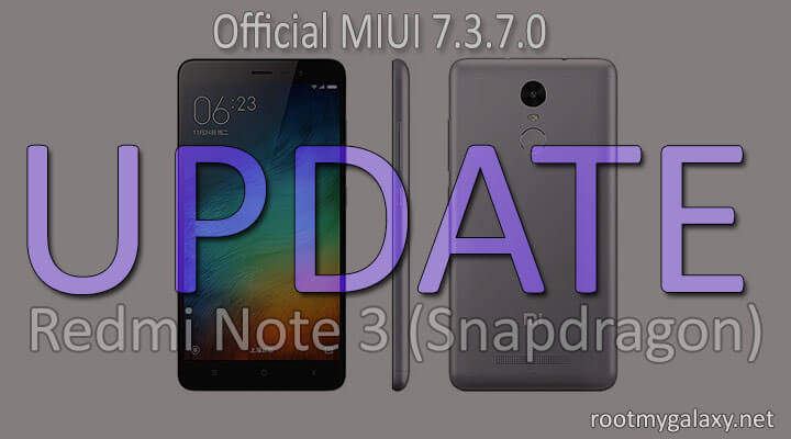 Install MIUI 7.3.7.0 Global Stable ROM On Redmi Note 3