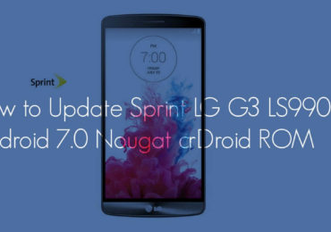 How to Update Sprint LG G3 LS990 to Android 7.0 Nougat crDroid ROM