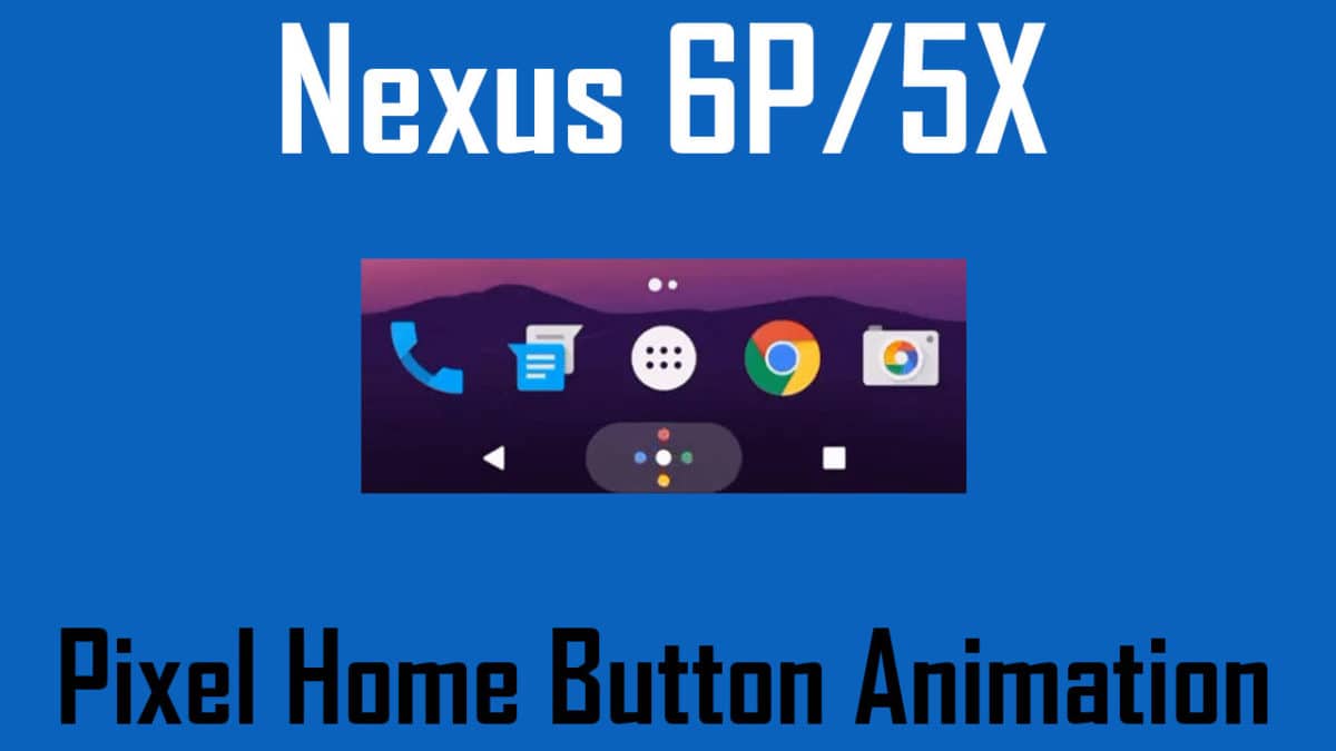 Get Pixel’s Home Button Animation on Nexus