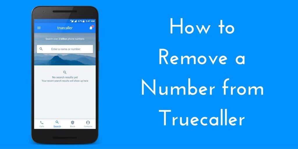 Remove a Number from Truecaller
