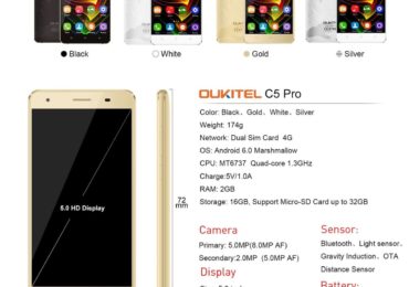 OUKITEL C5 Pro full Specifications and will be priced under $75