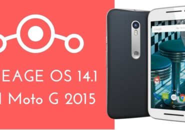 LINEAGE OS 14.1 ON Moto G 2015