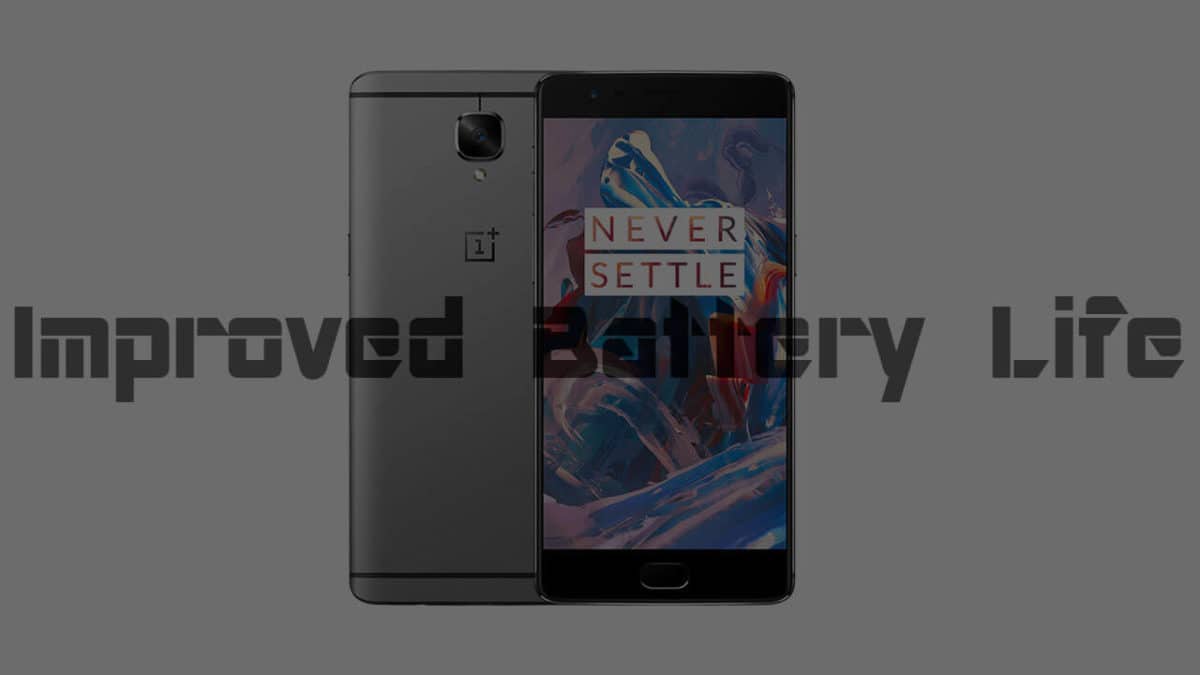 7 to 8 hours of screen on time by the oneplus 3 kernel tweak