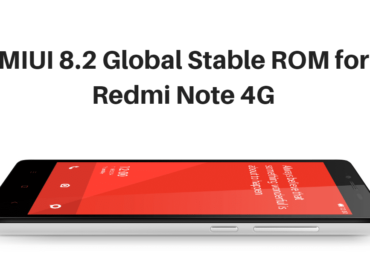 MIUI 8.2 Global Stable ROM on Redmi Note 4G