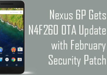 Nexus 6P Gets N4F26O OTA Update with February Security Patch