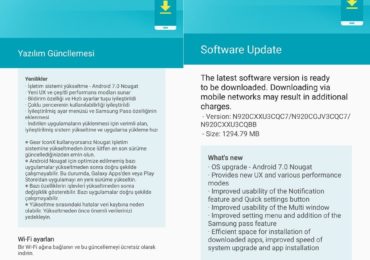 Samsung Galaxy Note 5 starts recieving Android 7.0 Nougat update in Turkey.
