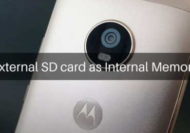 External SD card as Internal Memory