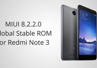 MIUI 8.2.2.0 Global Stable ROM on Redmi Note 3