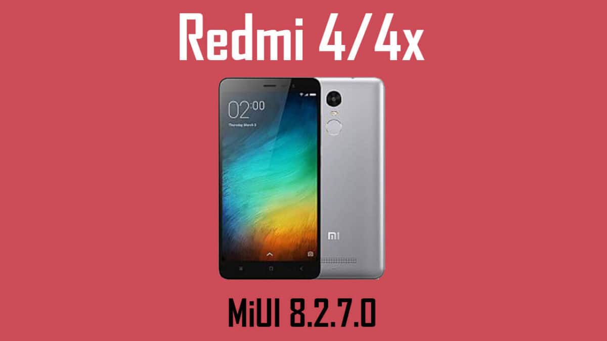 MIUI V8.2.7.0 Global Stable ROM on Redmi Note 4