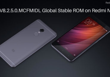 MIUI V8.2.5.0 Global Stable ROM on Redmi Note 4