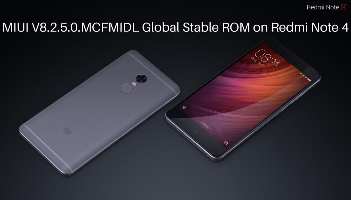 MIUI V8.2.5.0 Global Stable ROM on Redmi Note 4