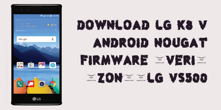 LG K8 V Android Nougat Firmware