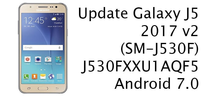 Update Galaxy J5 to Android Nougat