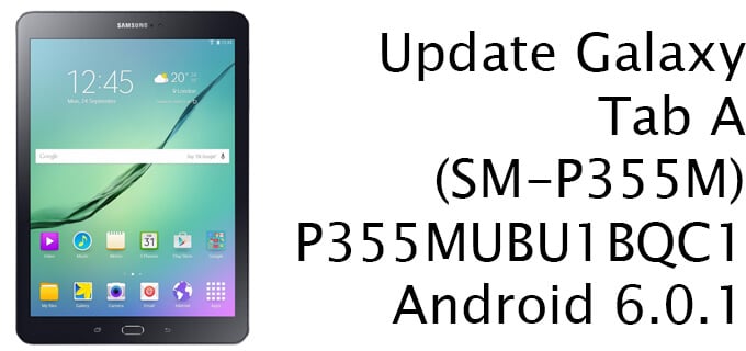 Update Galaxy Tab A to Android 6.0.1