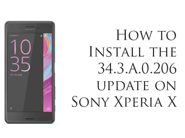 34.3.A.0.206 July Security Patch For Sony Xperia X