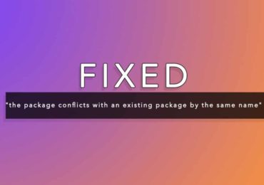 Fix the package conflicts with an existing package by the same name