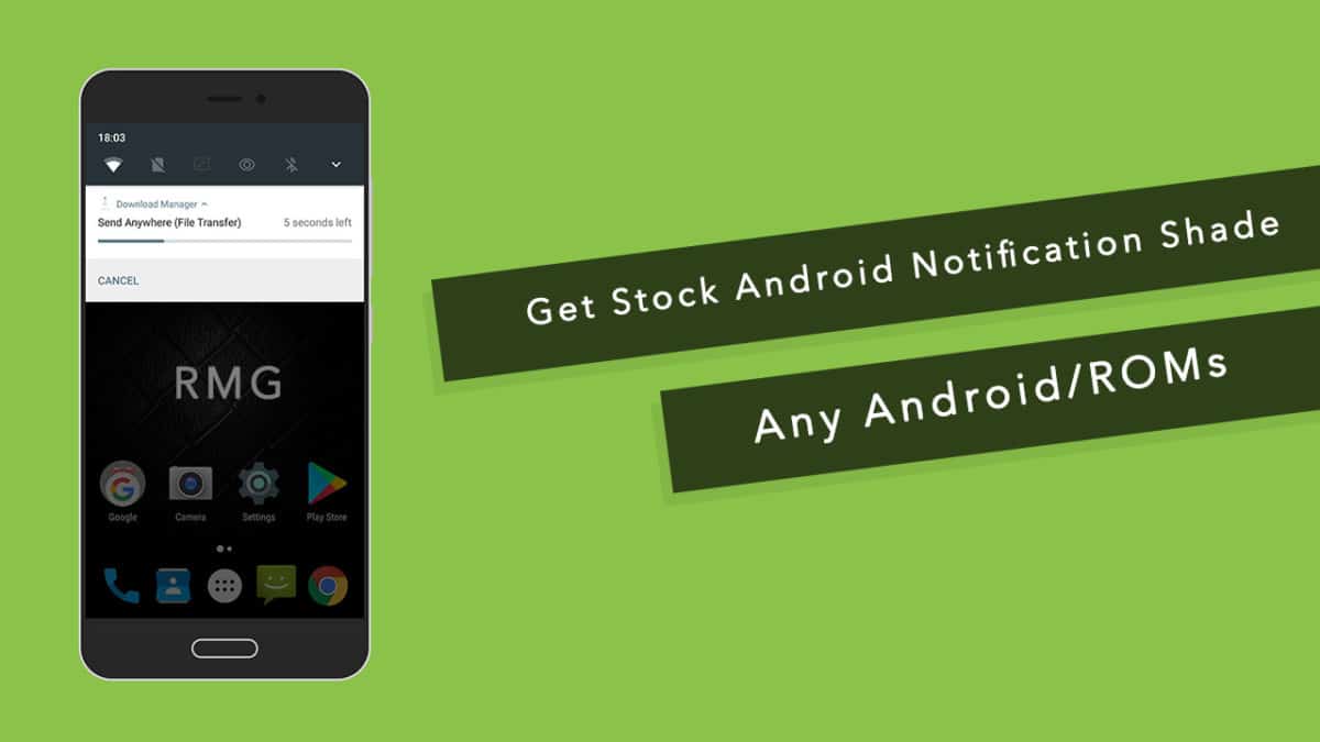 Get Stock Android Notification Shade