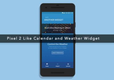 Pixel 2 Like Calendar and Weather Widget