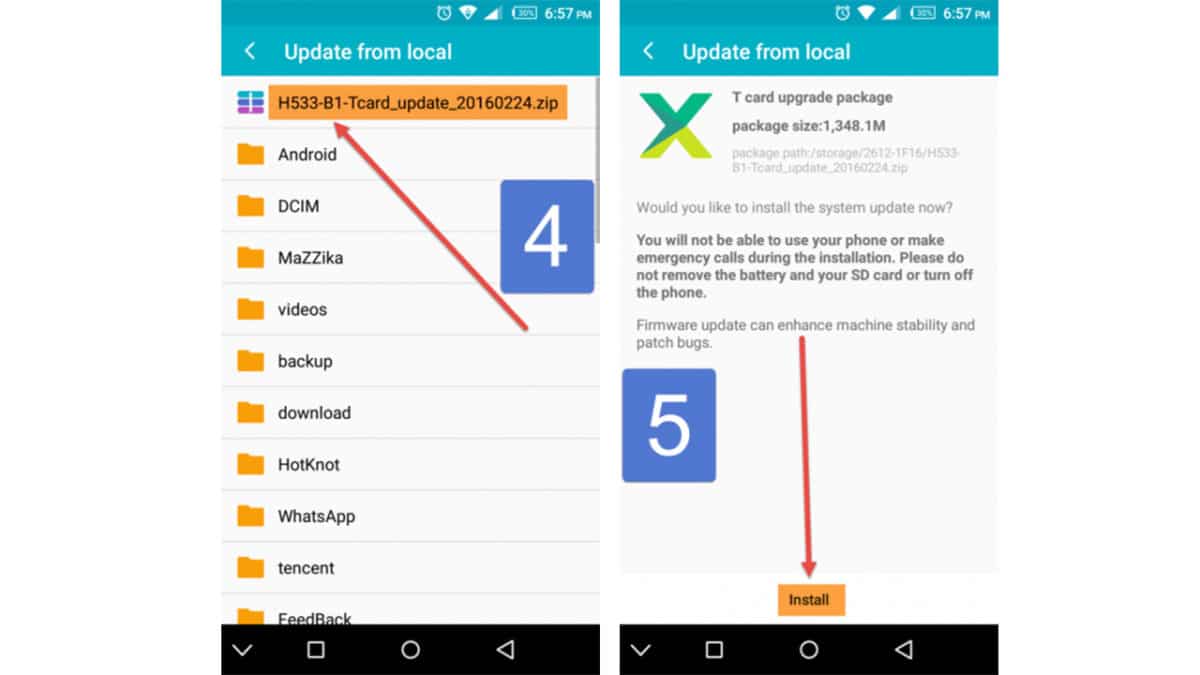 Step 2 Update Infinix Devices To Latest Firmware Using Tcard