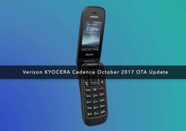 Verizon KYOCERA Cadence October 2017 OTA Update