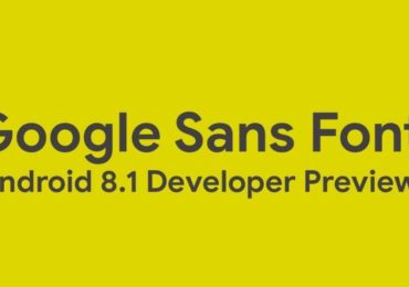 Android 8.1 Oreo Google Sans