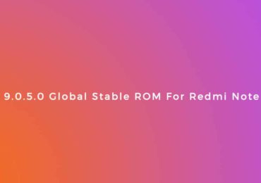 Download MIUI 9.0.5.0 Global Stable ROM For Redmi Note 4/4x
