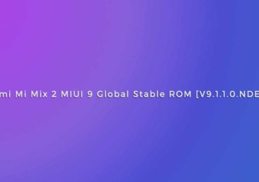 Xiaomi Mi Mix 2 MIUI 9 Global Stable ROM [V9.1.1.0.NDEMIEI]