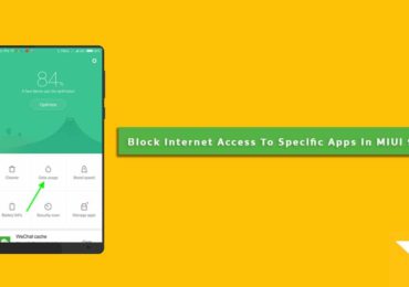 Block Internet Access To Specific Apps In MIUI 9