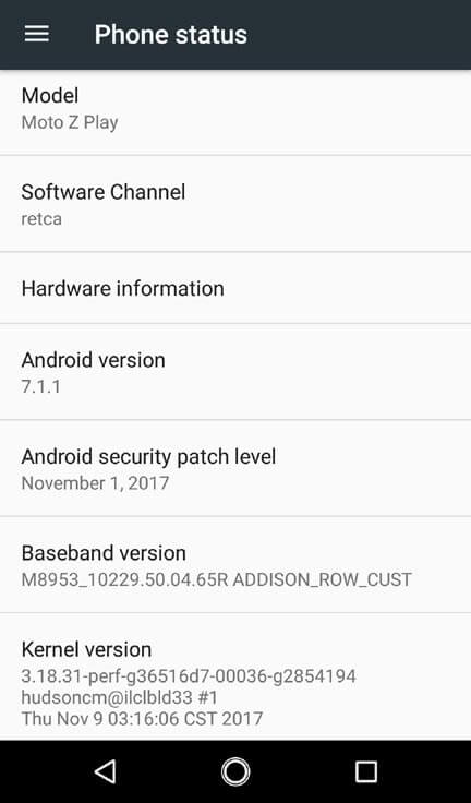 November 2017 Security Patch
