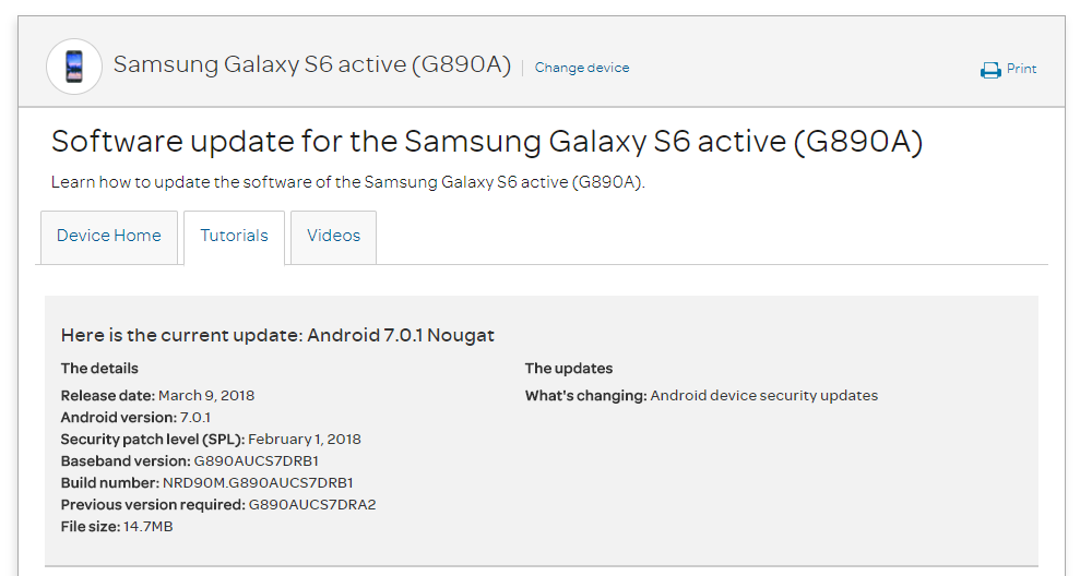 2018 03 26 12 19 16 Software update for the Samsung Galaxy S6 active G890A Tutorials for Samsung G