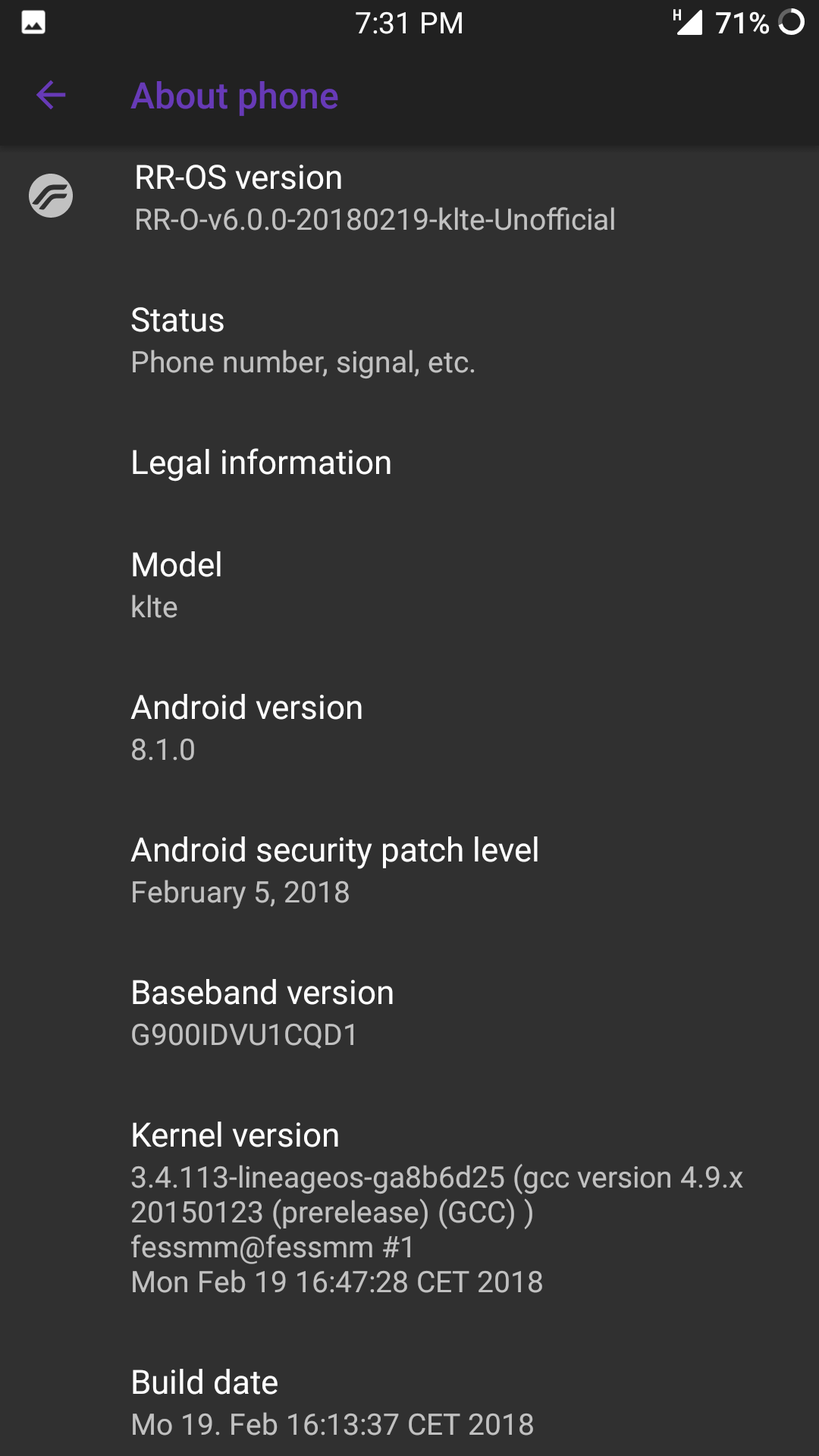 Get RRv6.0.0 Android 8.1 Oreo On Galaxy S5 (Snapdragon)
