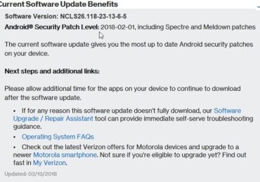 Verizon Moto Z and Z Force [Droid] NCLS26.118-23-13-6-5 February 2018 Security Patch