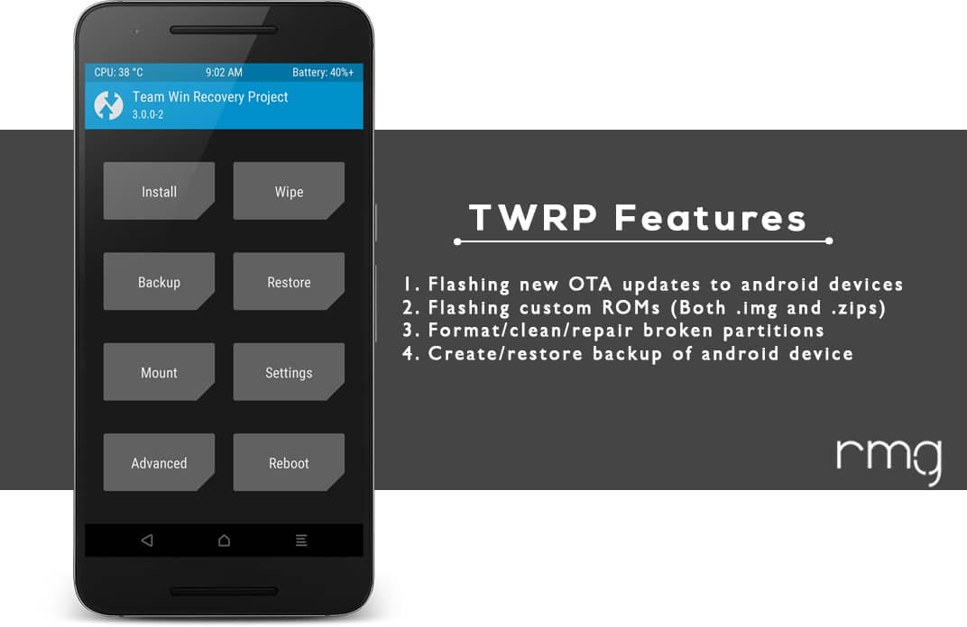 TWRP Recovery Features
