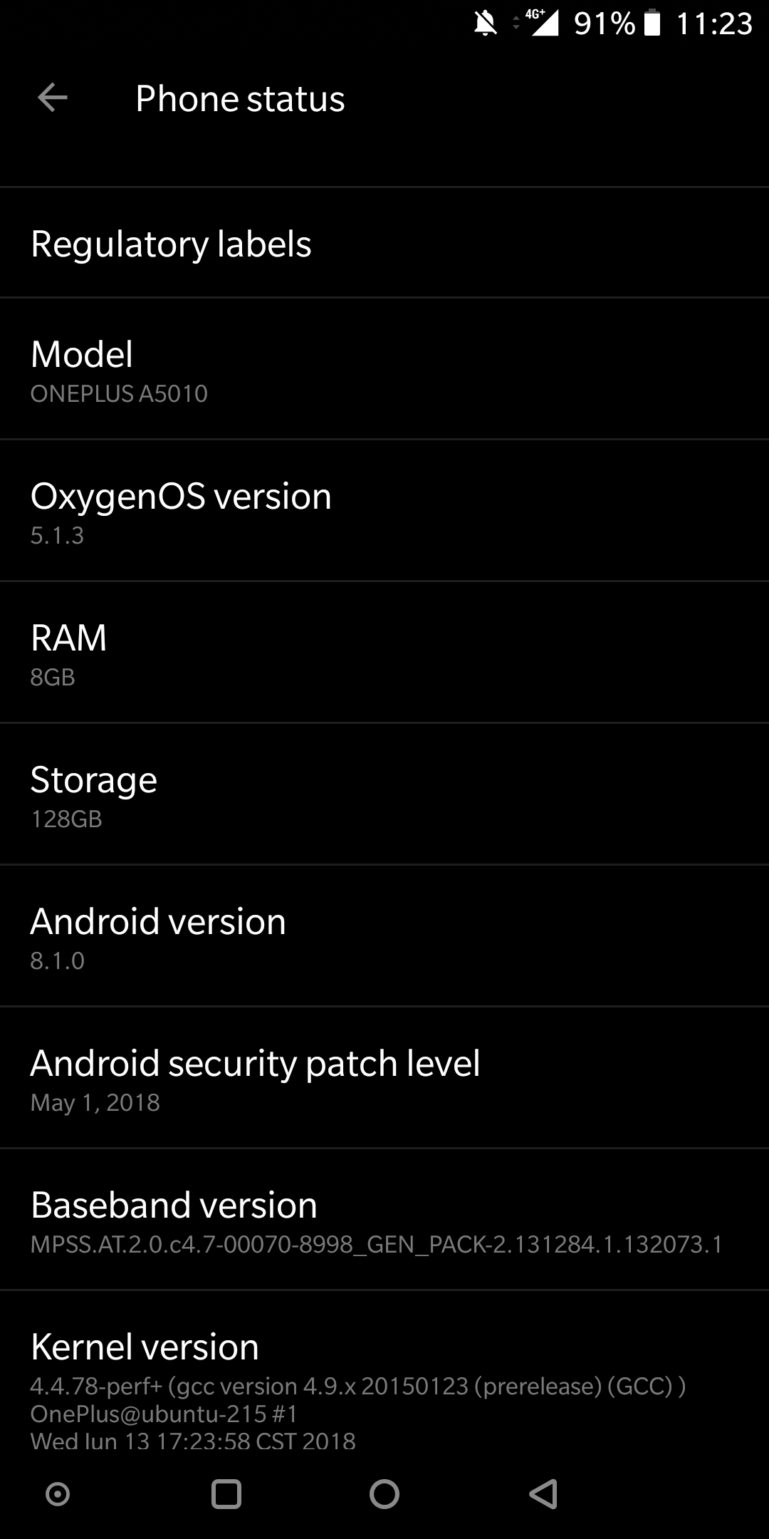 OxygenOS 5.1.3 for OnePlus 5 / OnePlus 5T