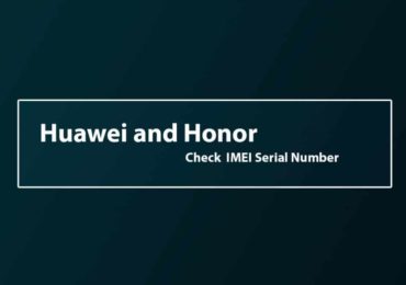 Check Huawei Mate 20 Pro IMEI Serial Number
