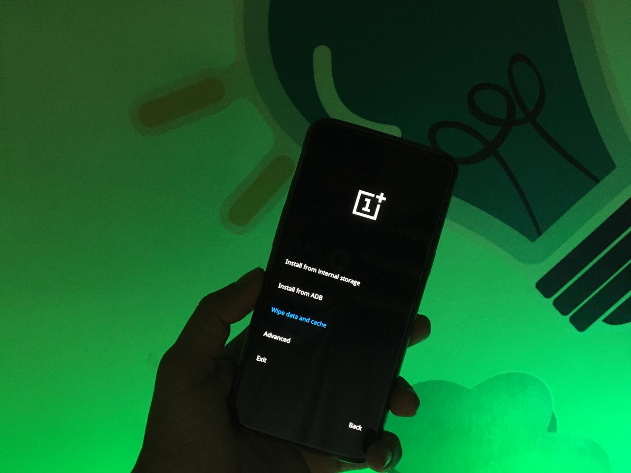 Clear Cache Partition On OnePlus 6T