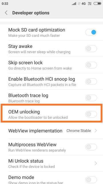 Enable_OEM-Unlocking Xiaomi