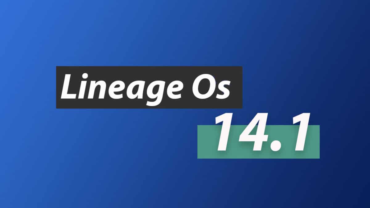 Lineage os 14 1